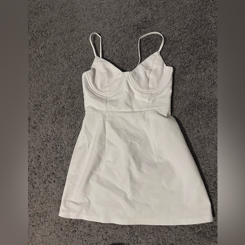 Princess Polly White Dress with Spaghetti Straps